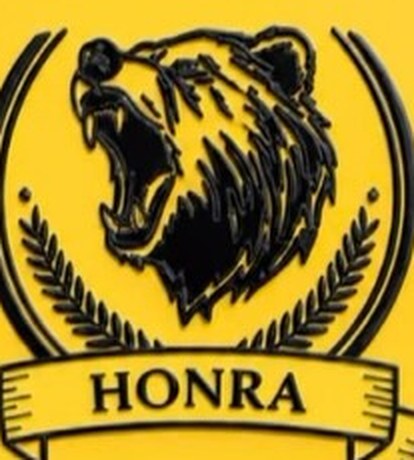 Emblema da casa Honra: um urso rugindo