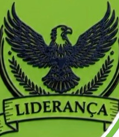Emblema da casa Liderança: uma águia de asas abertas